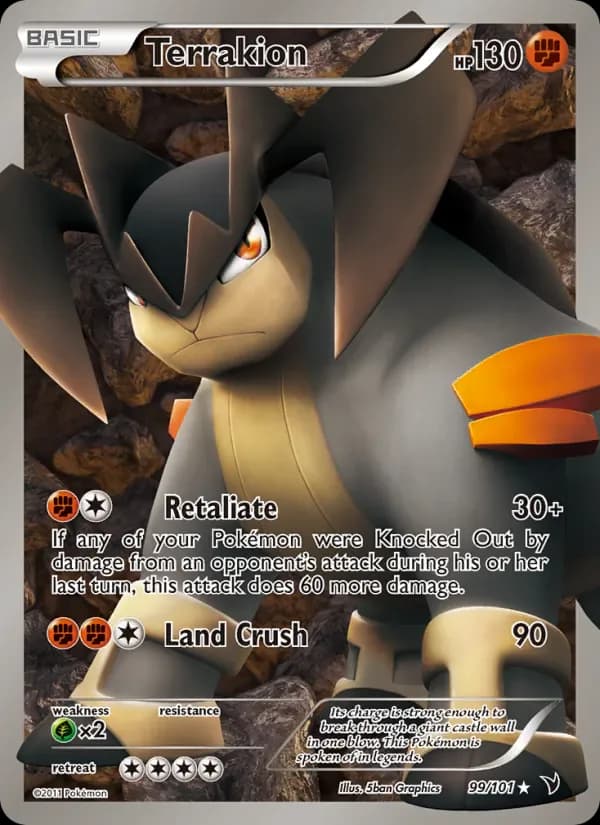 Terrakion 99/101 from Noble Victories