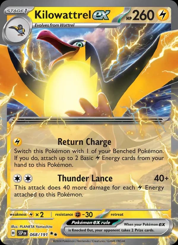 Kilowattrel ex 068/191 from Surging Sparks