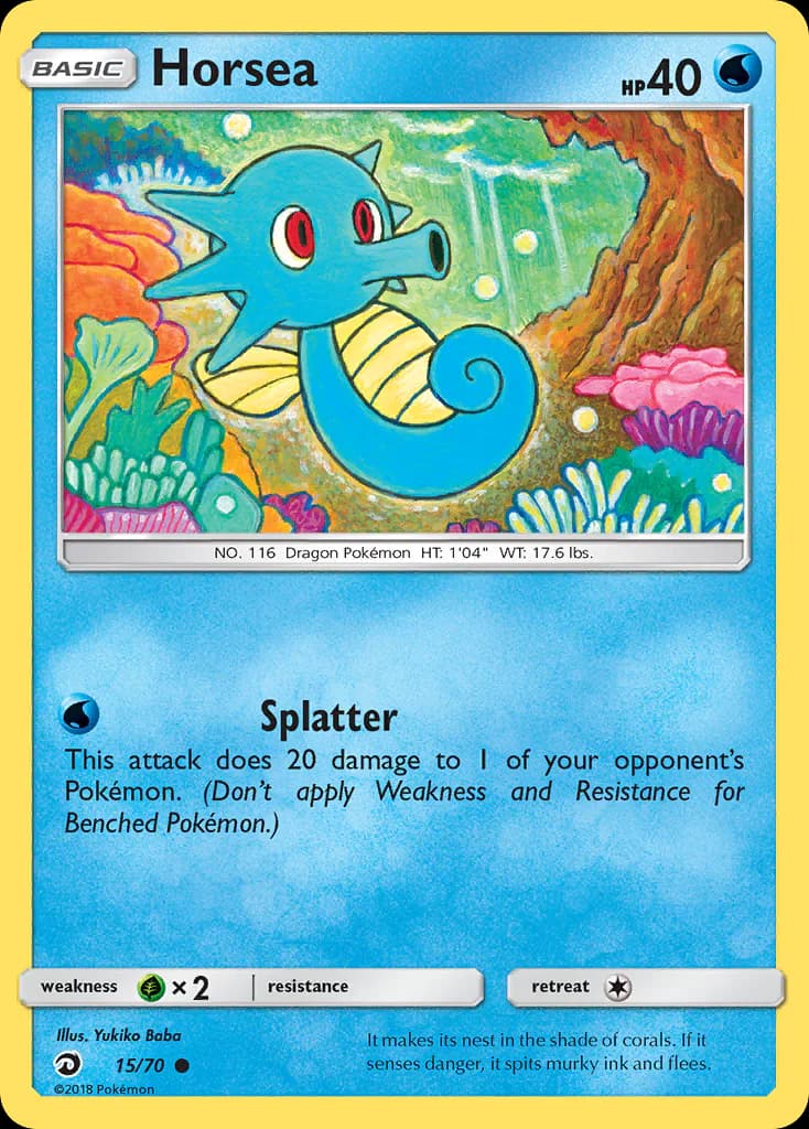 Horsea 15/70 from Dragon Majesty