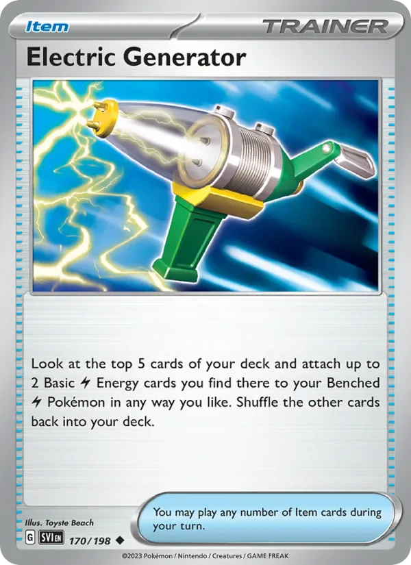 Electric Generator 170/198 from Scarlet & Violet Base Set