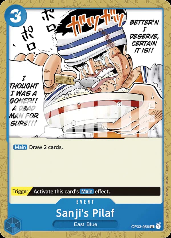 Sanji's Pilaf OP03-056 Official alternate printing r1