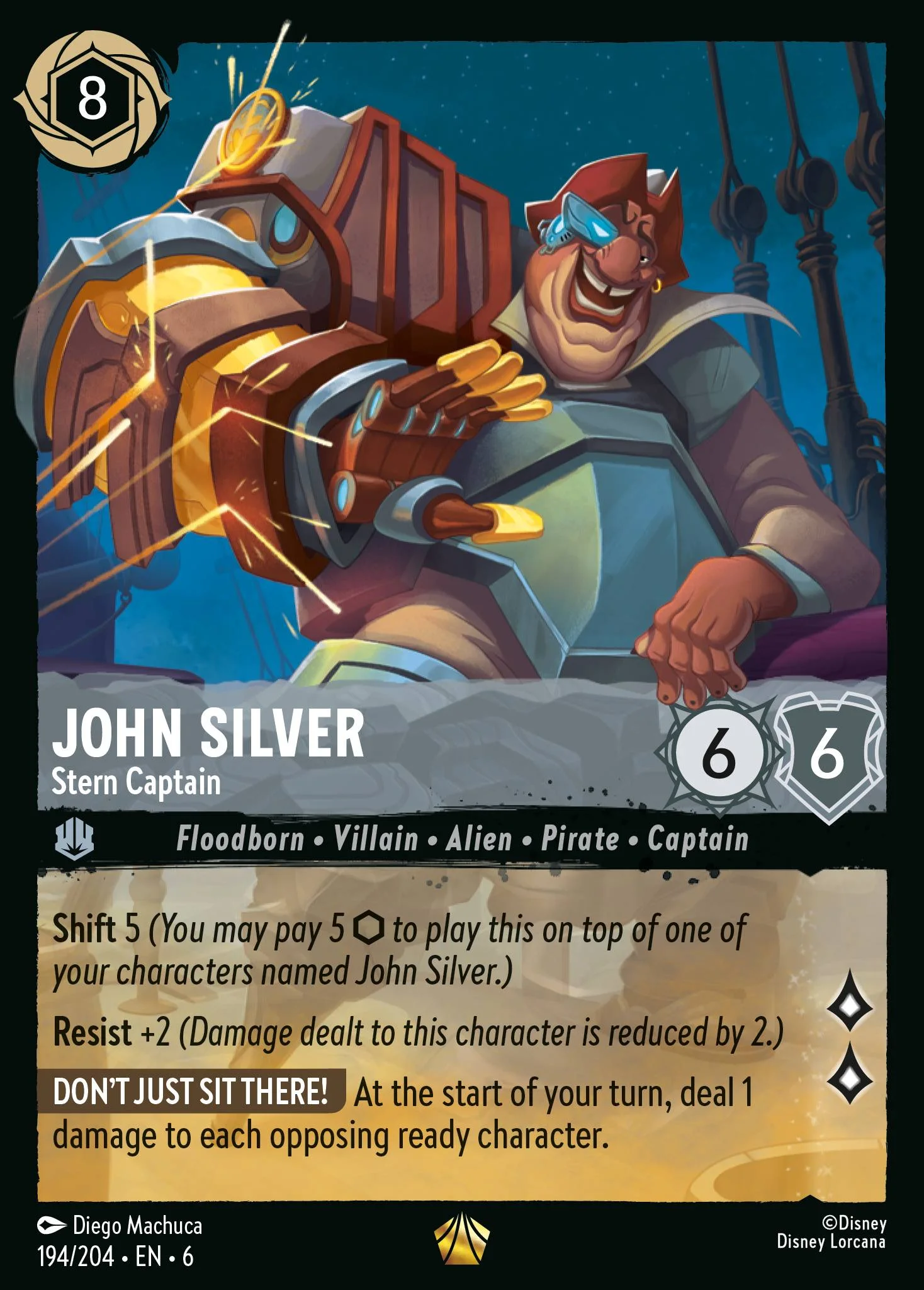 John Silver - Stern Captain 194/204 from Azurite Sea