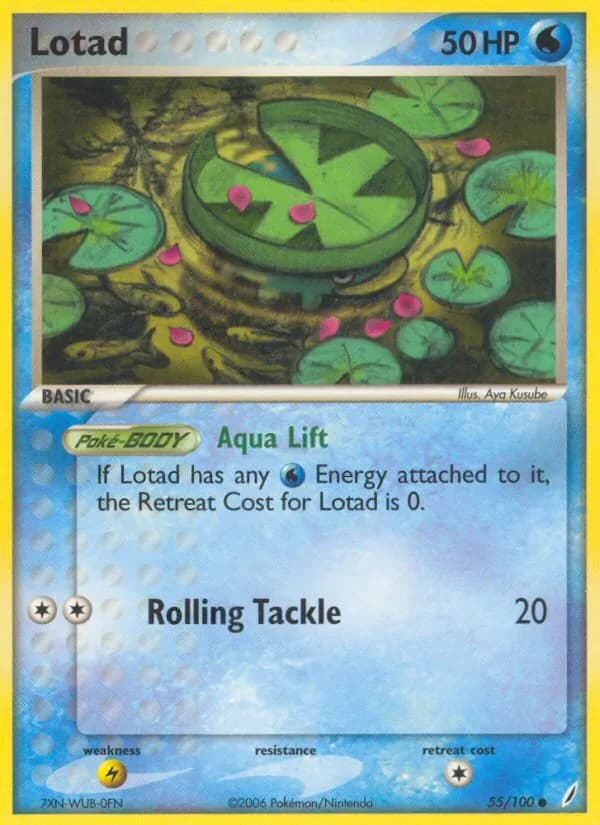Lotad 55/100 from EX Crystal Guardians