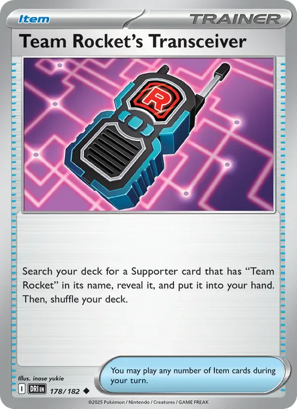 Team Rocket's Transceiver 178/182 from Destined Rivals
