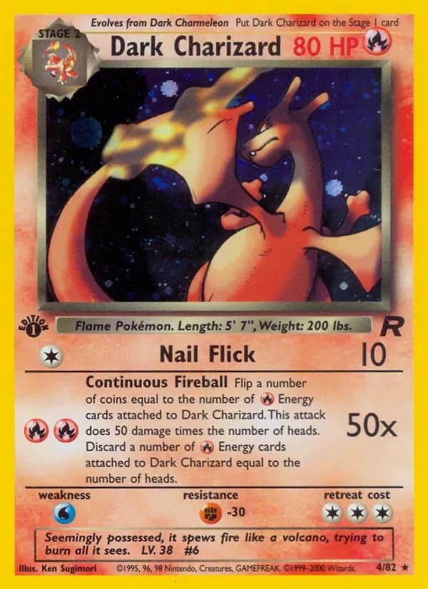 Dark Charizard 4/82 from Team Rocket