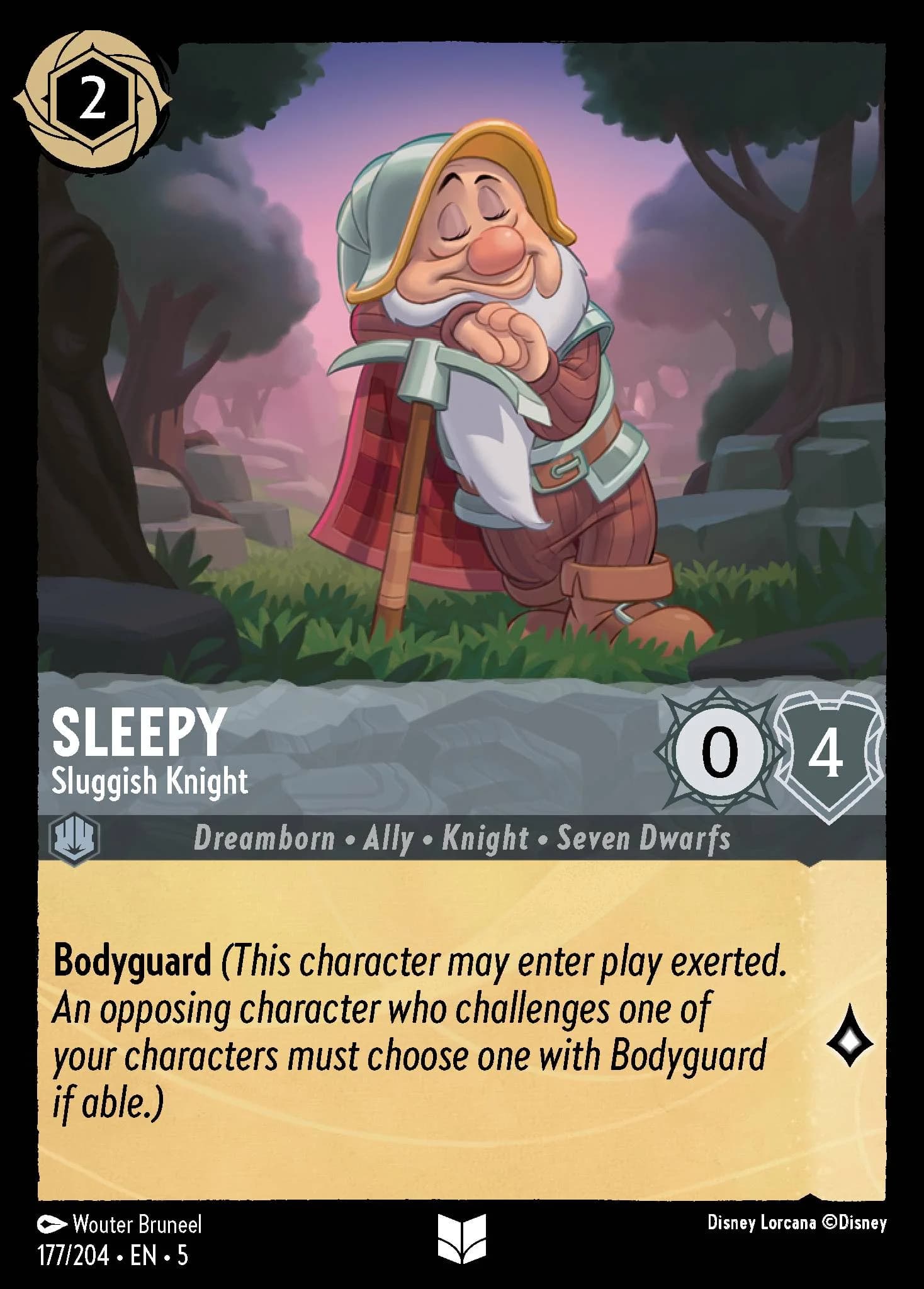 Sleepy - Sluggish Knight 177/204 from Shimmering Skies