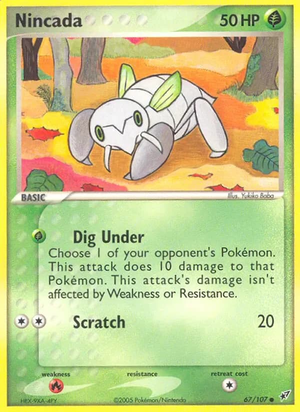 Nincada 67/107 from EX Deoxys