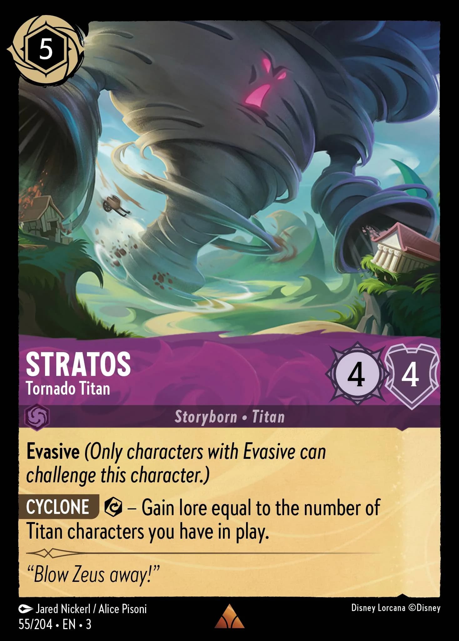 Stratos - Tornado Titan 55/204 from Into the Inklands