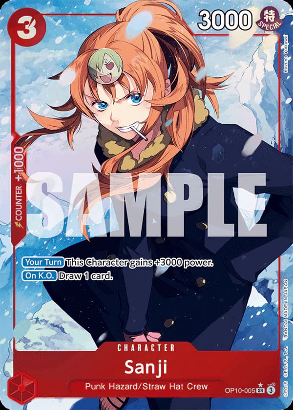 Sanji OP10-005 Official alternate printing 1