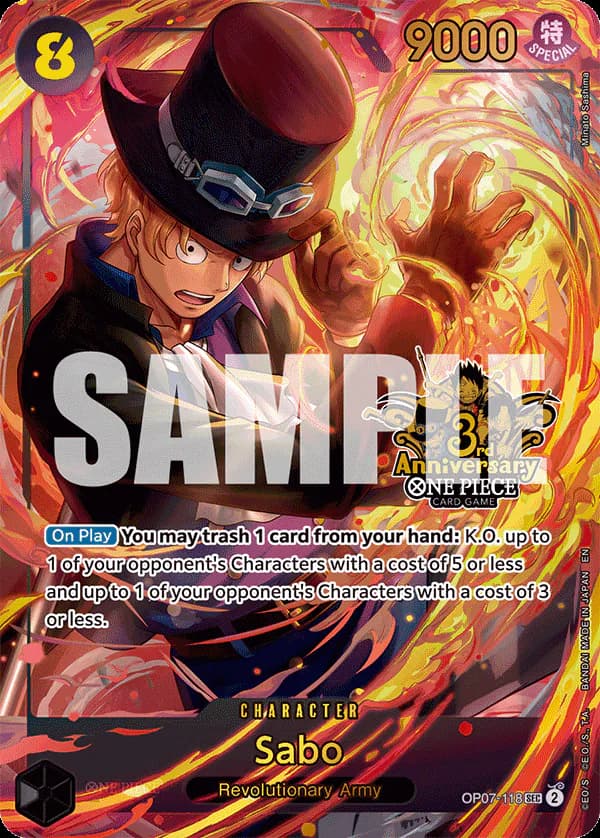 Sabo OP07-118 Official alternate printing 3