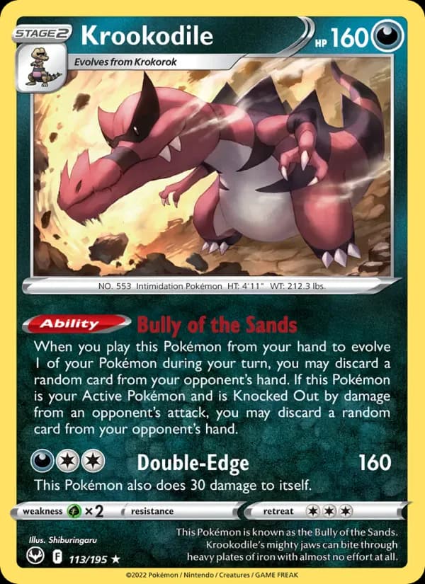 Krookodile 113/195 from Silver Tempest