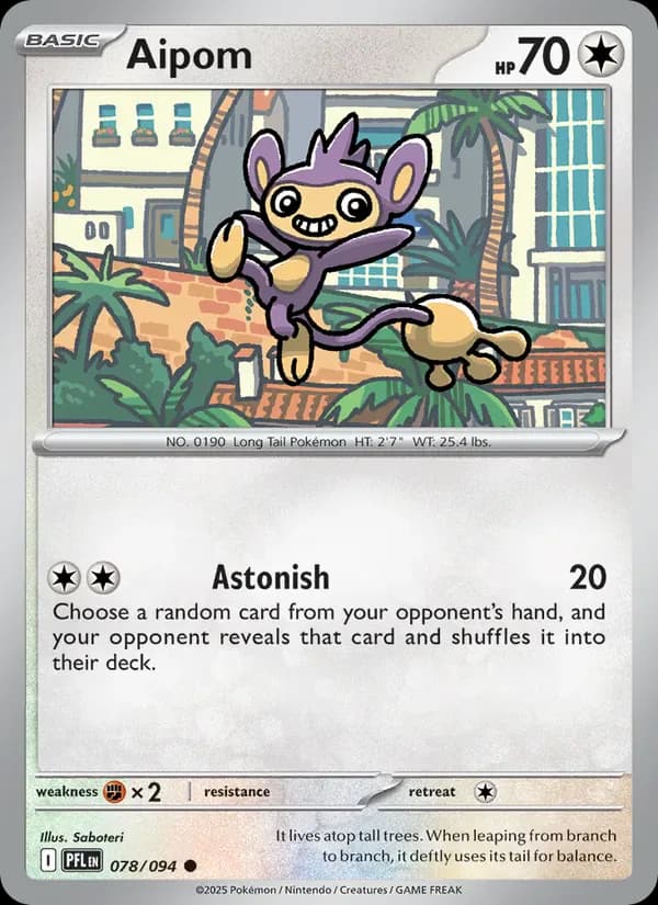 Aipom 078/94 from Phantasmal Flames