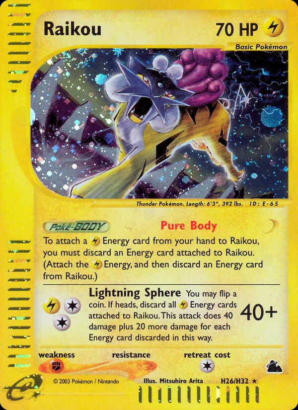 Raikou H26/144 from Skyridge