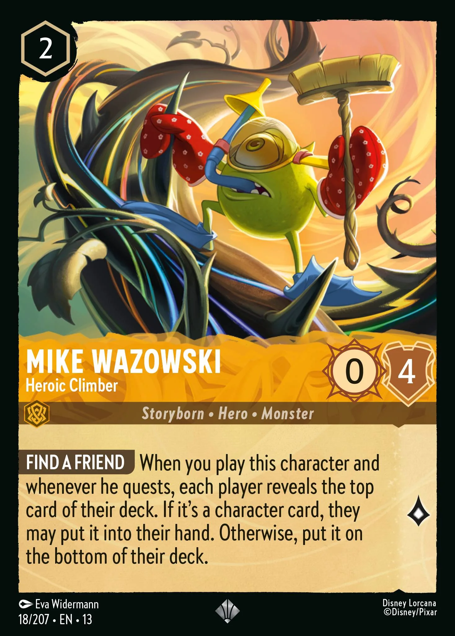 Mike Wazowski - Heroic Climber 18/207 from Attack of the Vine!
