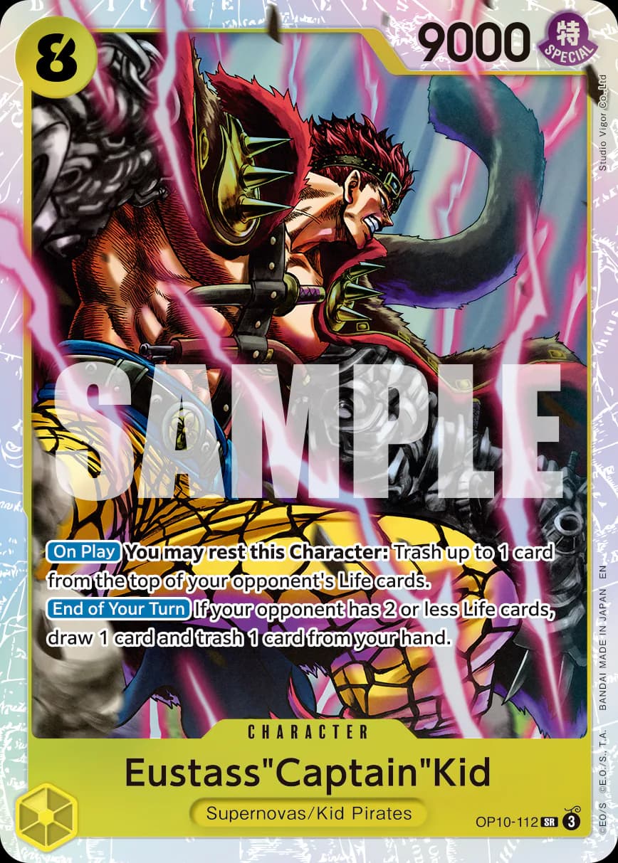 Eustass"Captain"Kid OP10-112 Official alternate printing r1