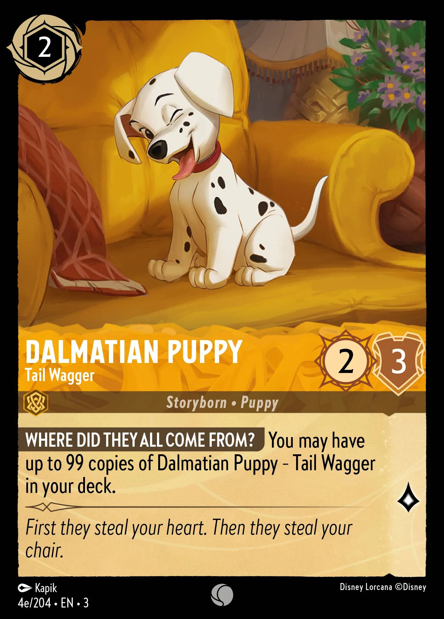 Dalmatian Puppy - Tail Wagger 4e/204 from Into the Inklands