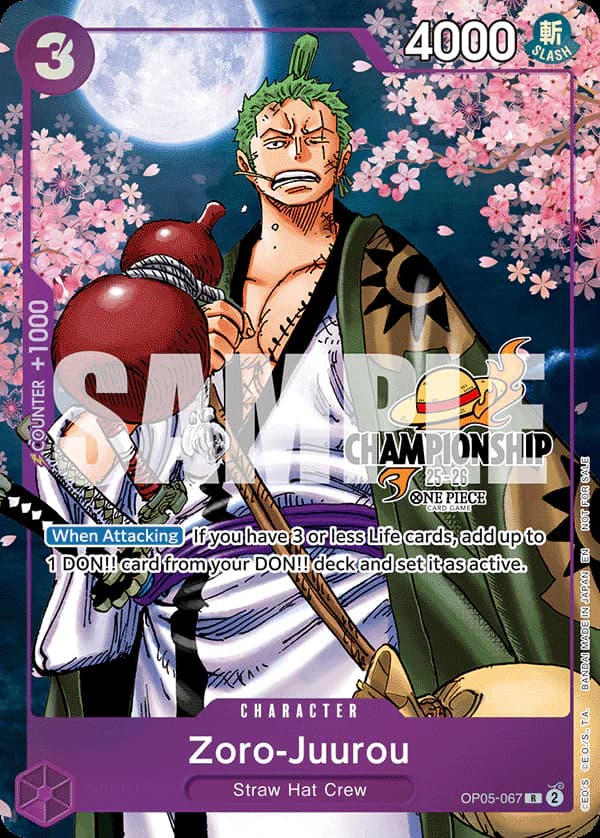 Zoro-Juurou OP05-067 Official alternate printing 6