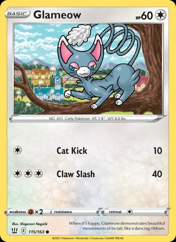 Glameow 115/163 from Battle Styles