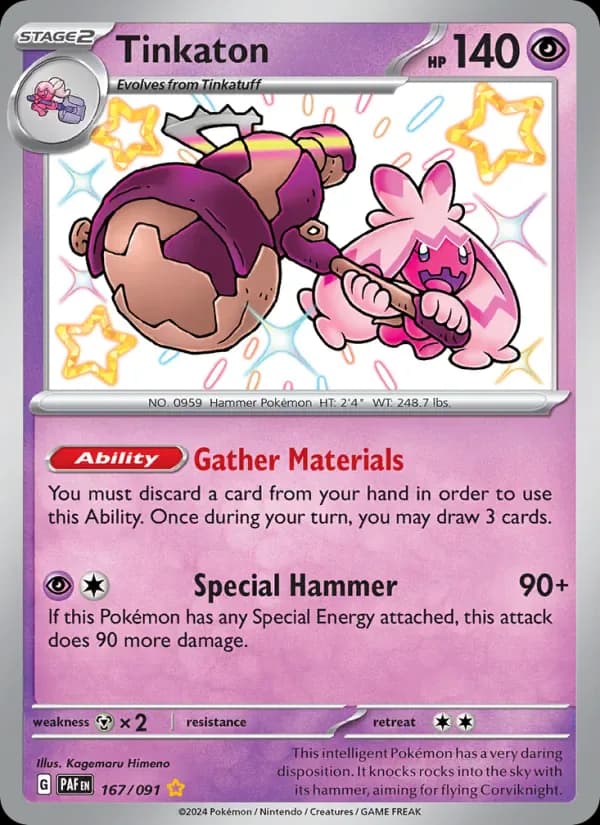 Tinkaton 167/91 from Paldean Fates