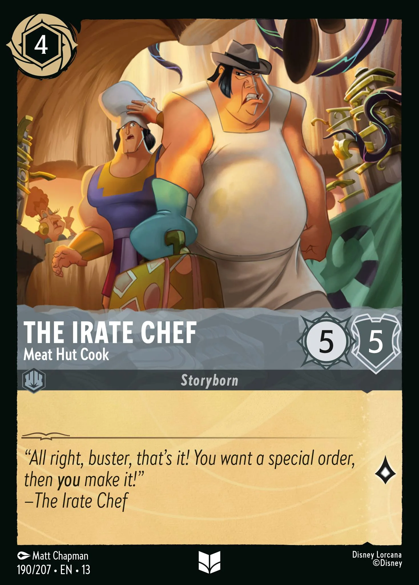 The Irate Chef - Meat Hut Cook 190/207 from Attack of the Vine!