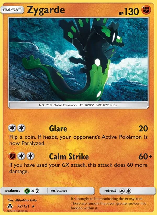 Zygarde 72/131 from Forbidden Light