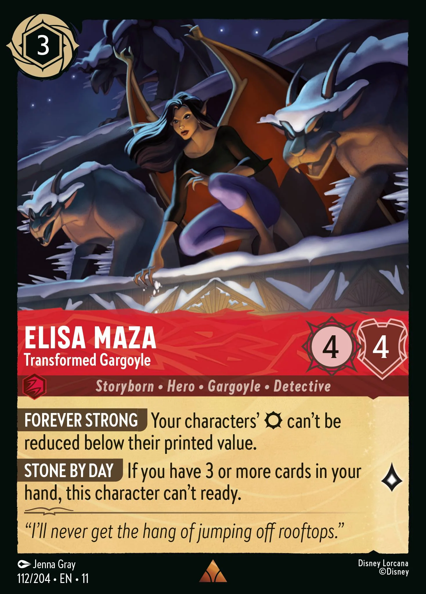 Elisa Maza - Transformed Gargoyle 112/204 from Winterspell