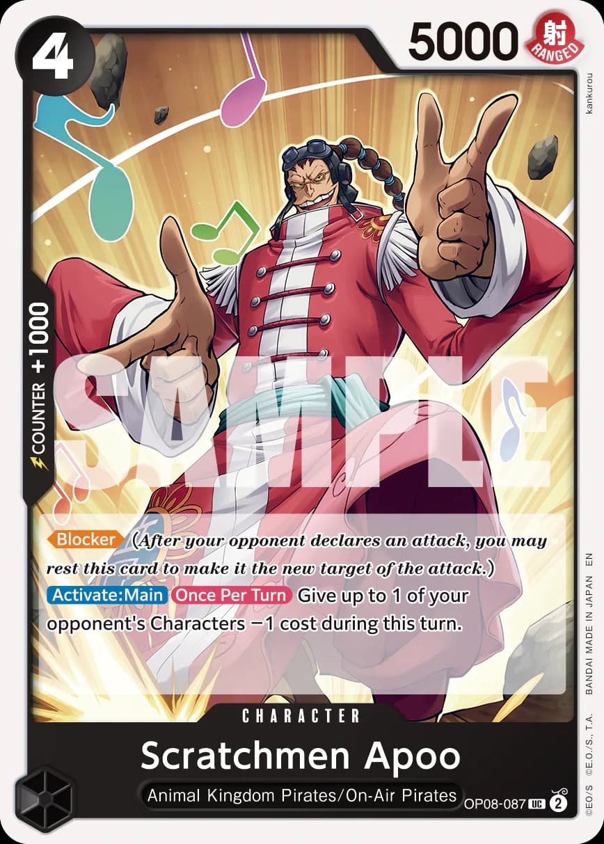 Scratchmen Apoo OP08-087 Official alternate printing r1