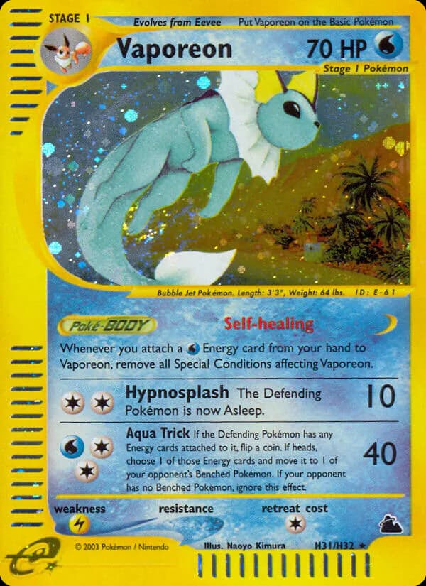 Vaporeon H31/144 from Skyridge