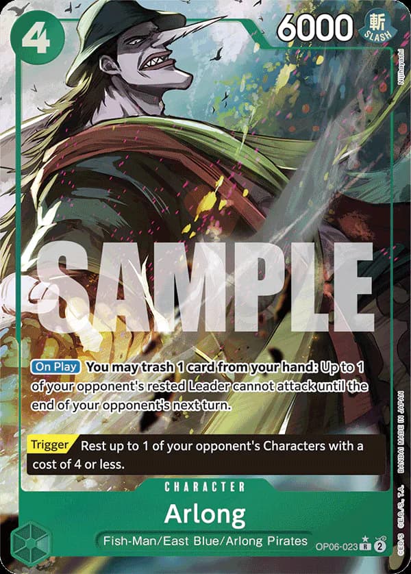 Arlong OP06-023 Official alternate printing 3