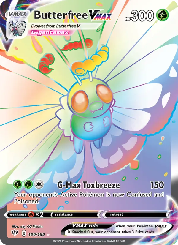 Butterfree VMAX 190/189 from Darkness Ablaze