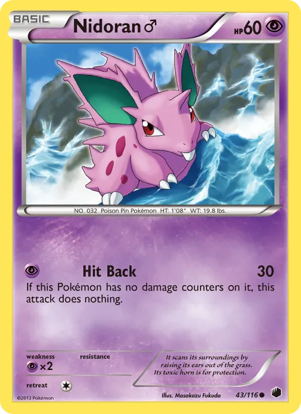 Nidoran♂ 43/116 from Plasma Freeze
