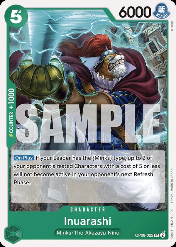 Inuarashi OP08-022 Standard printing