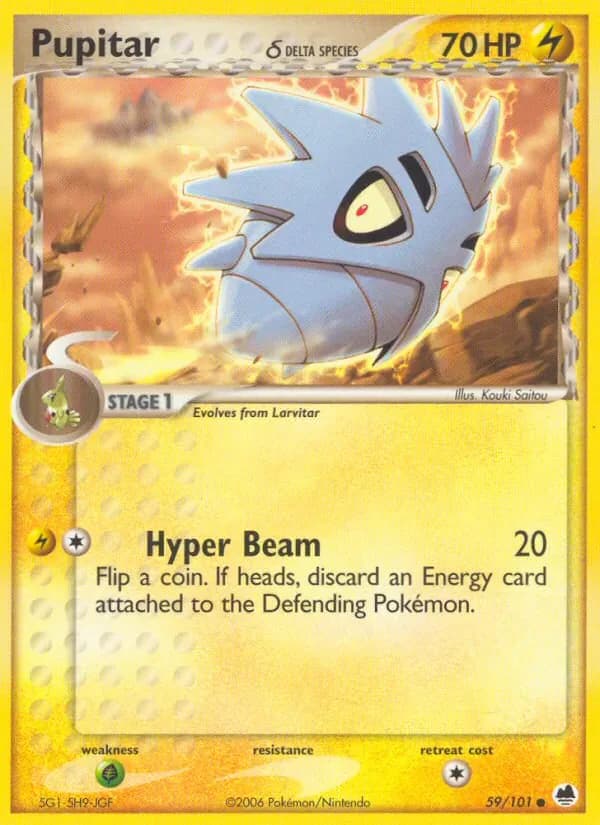 Pupitar δ 59/101 from EX Dragon Frontiers