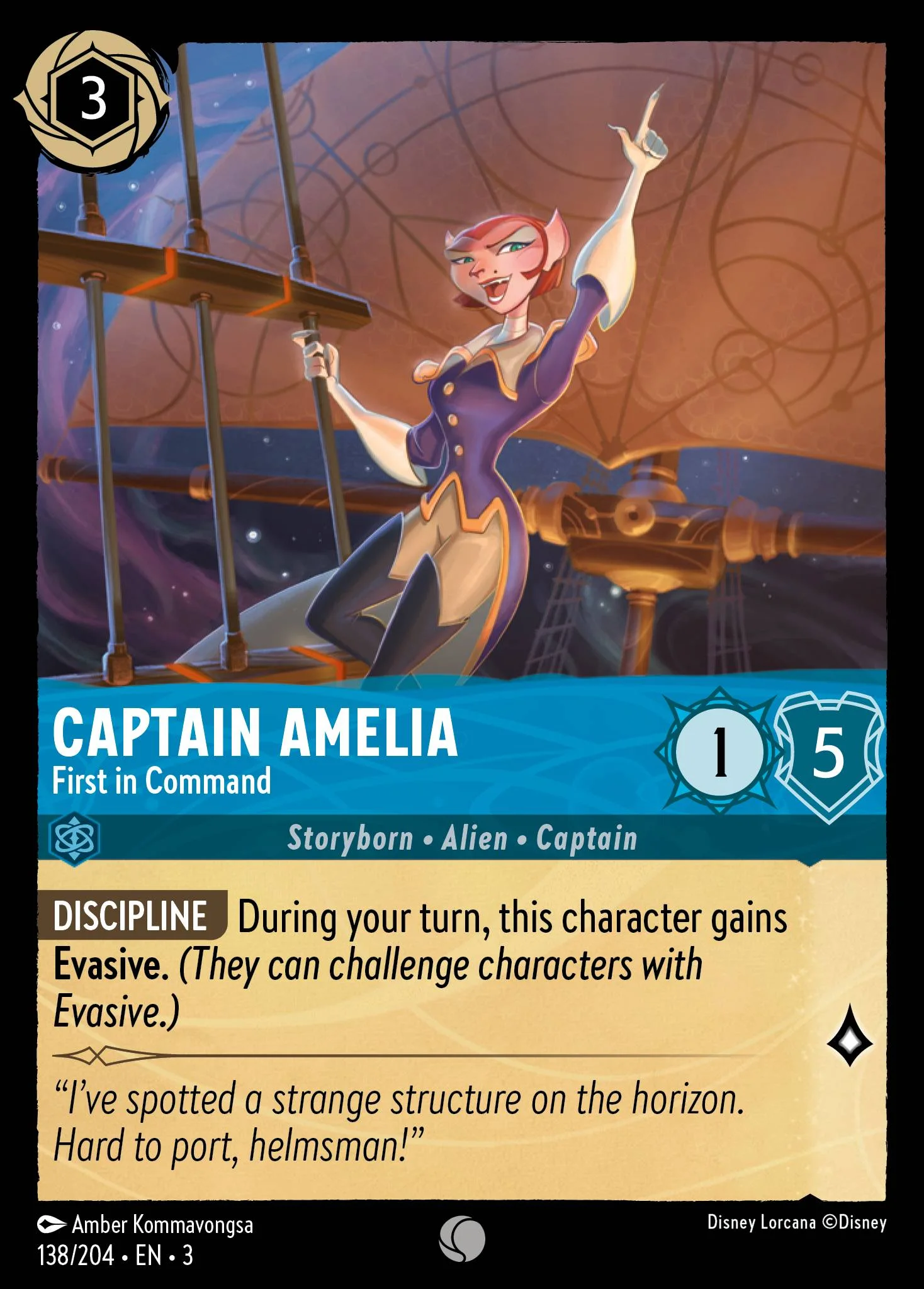 Captain Amelia - First in Command 138/204 from Into the Inklands