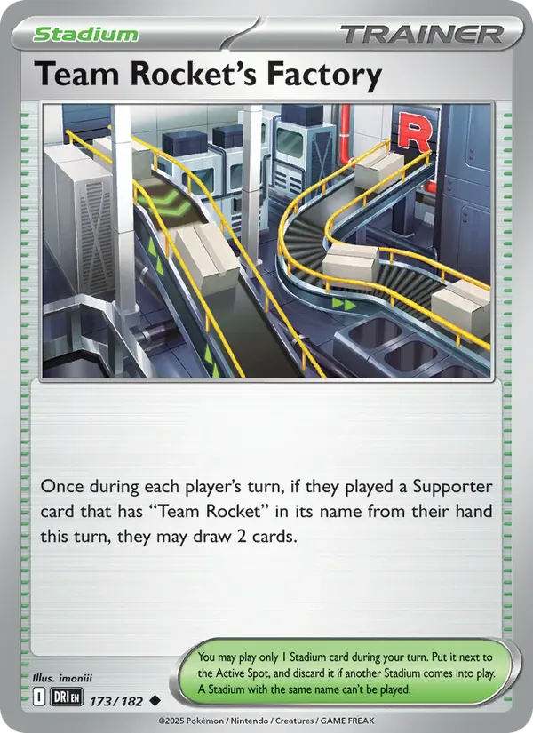 Team Rocket's Factory 173/182 from Destined Rivals