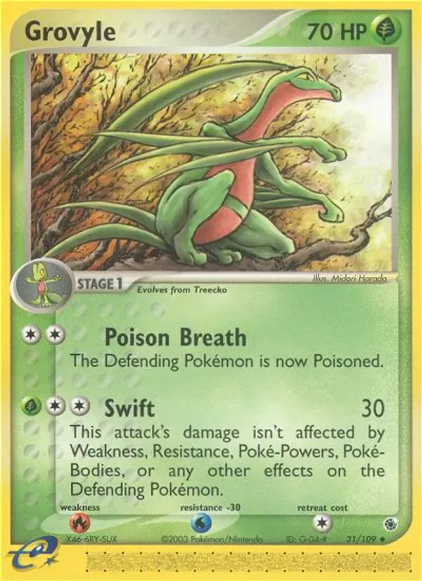 Grovyle 31/109 from EX Ruby & Sapphire