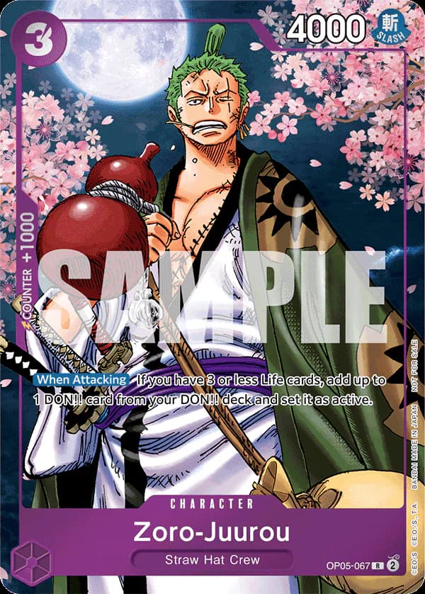 Zoro-Juurou OP05-067 Official alternate printing 2