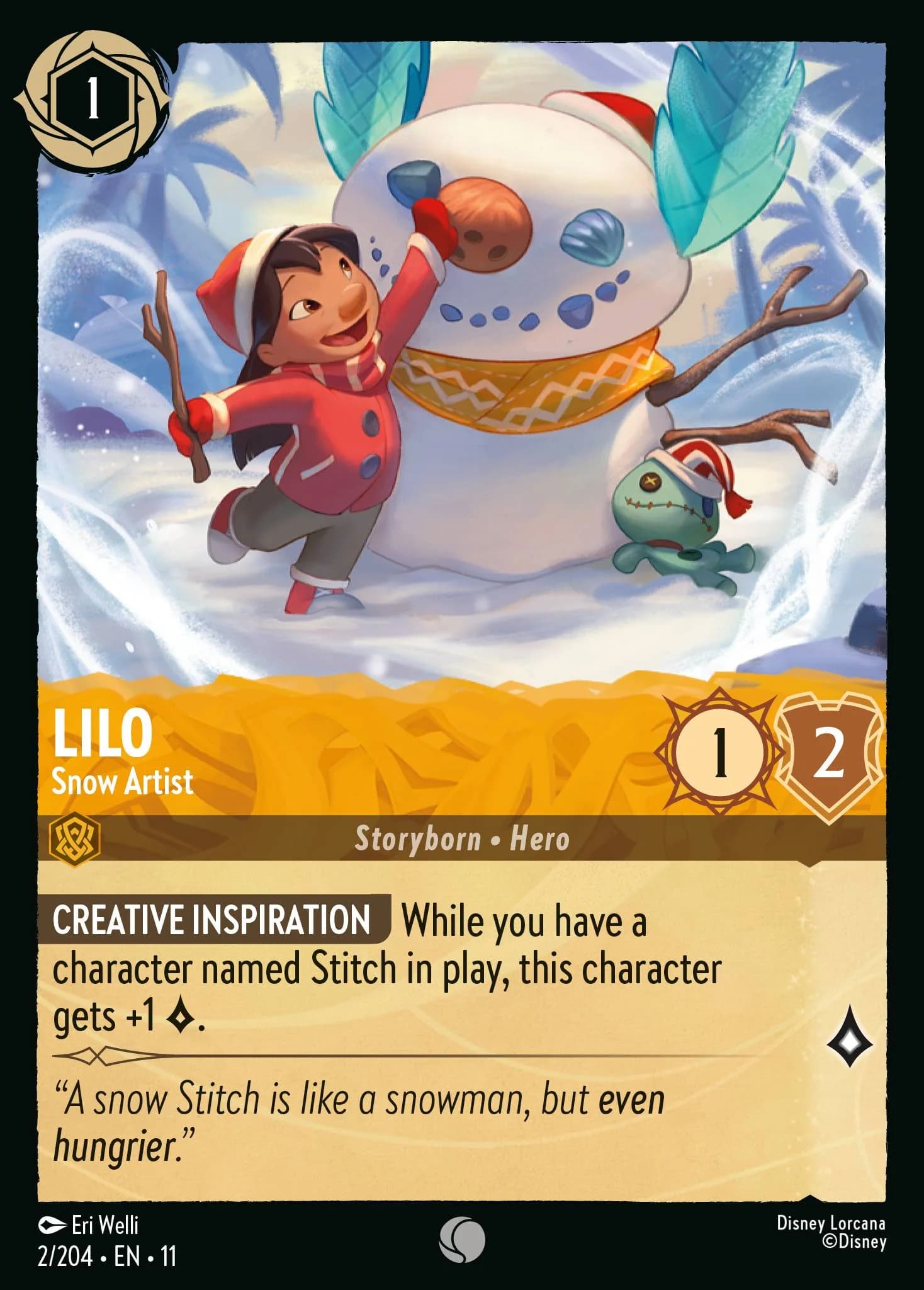Lilo - Snow Artist 2/204 from Winterspell