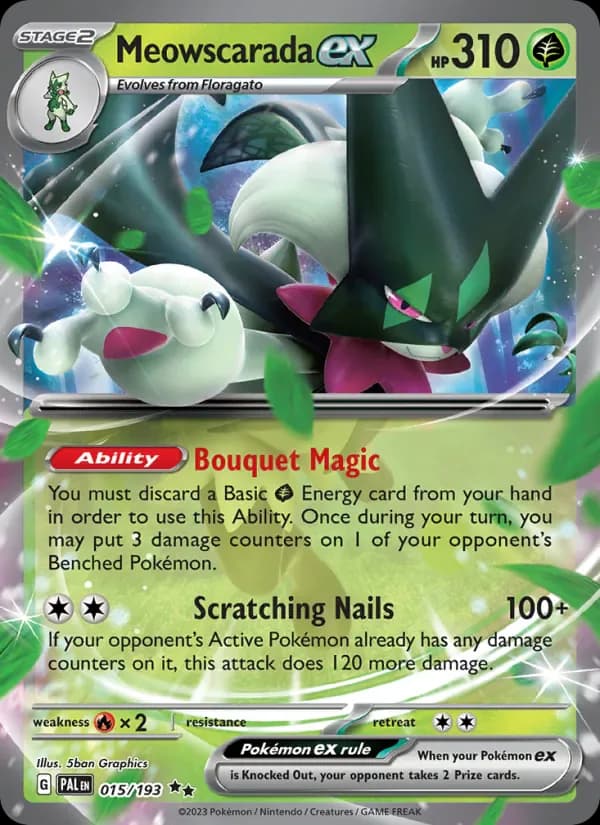 Meowscarada ex 015/193 from Paldea Evolved