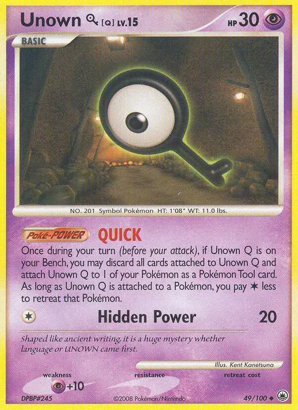 Unown Q 49/100 from Majestic Dawn
