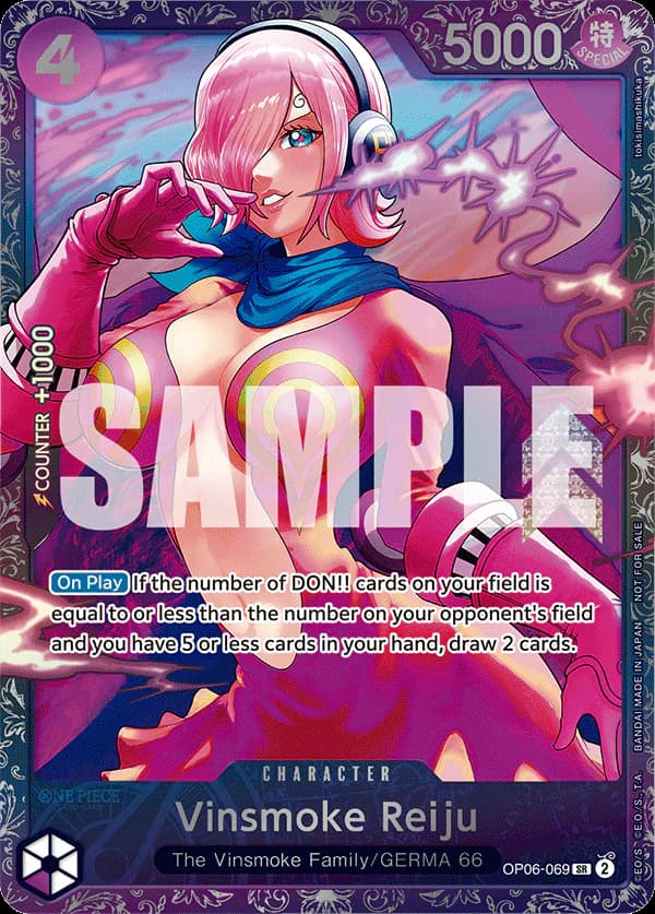 Vinsmoke Reiju OP06-069 Official alternate printing 2