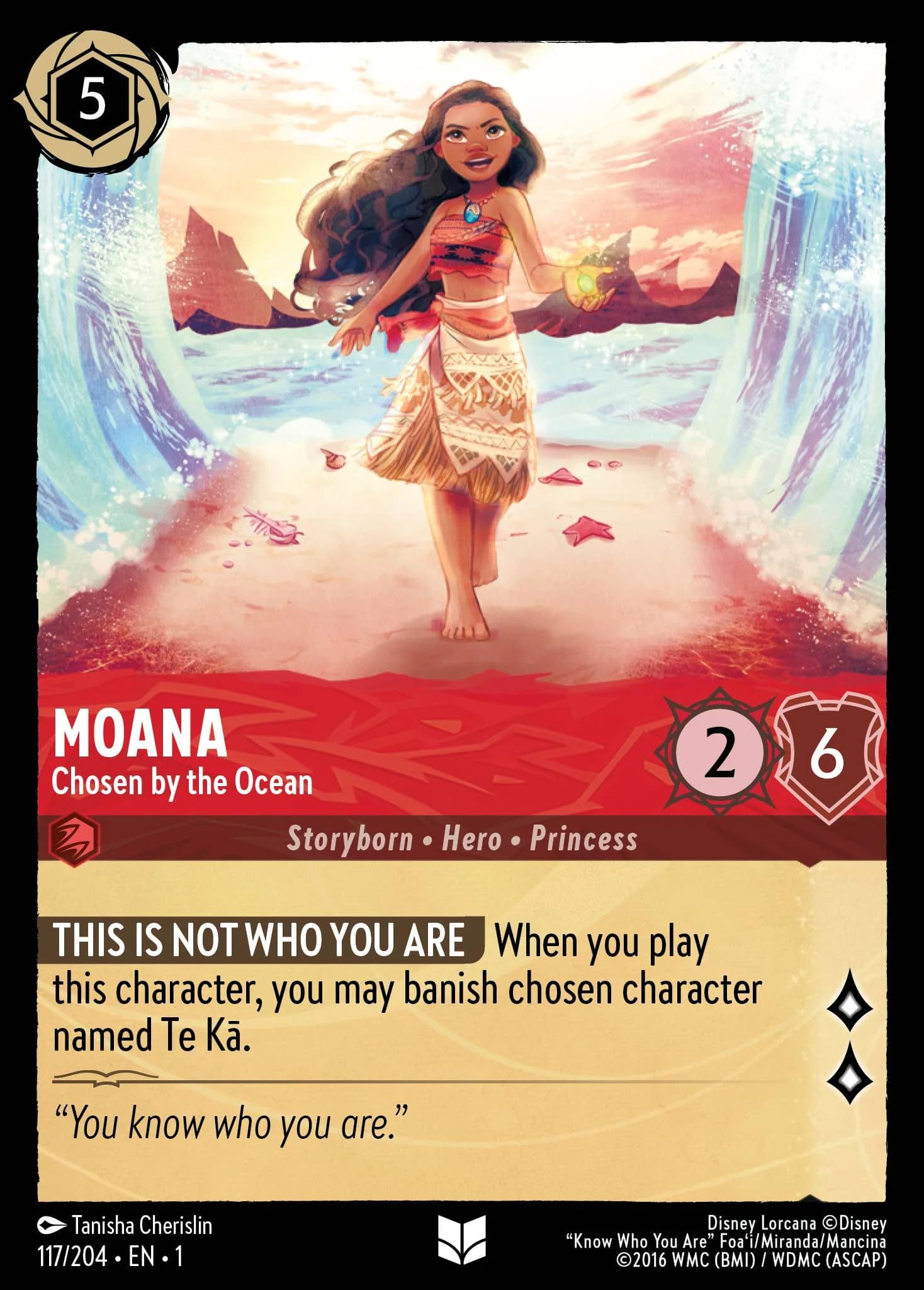 Moana - Chosen by the Ocean 117/204 from The First Chapter