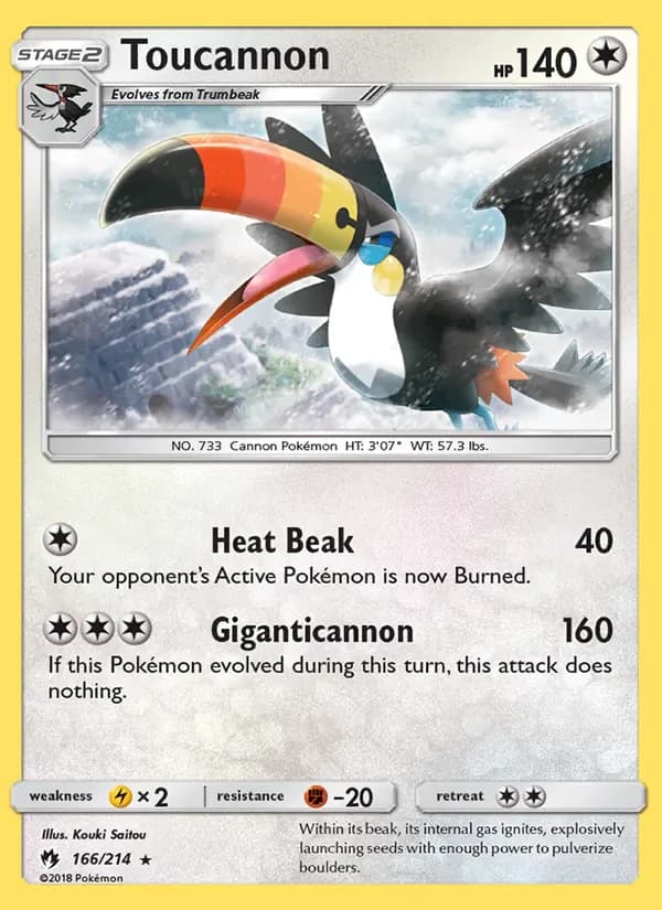 Toucannon 166/214 from Lost Thunder