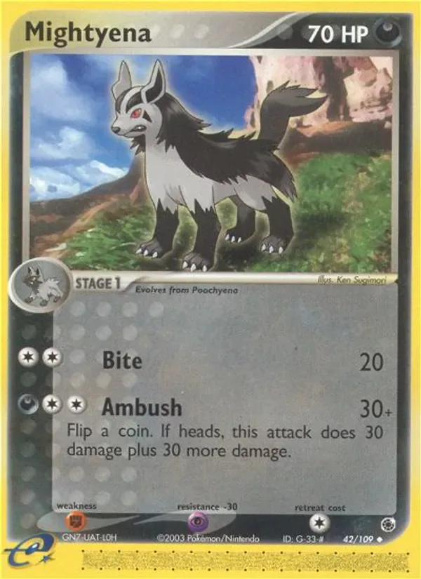 Mightyena 42/109 from EX Ruby & Sapphire
