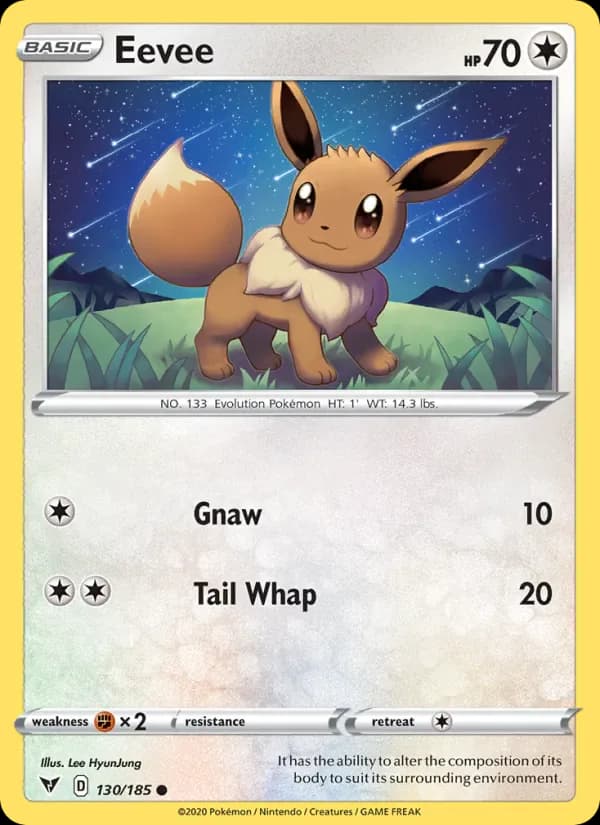 Eevee 130/185 from Vivid Voltage