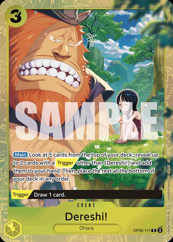 Dereshi! OP09-117 Official alternate printing 1