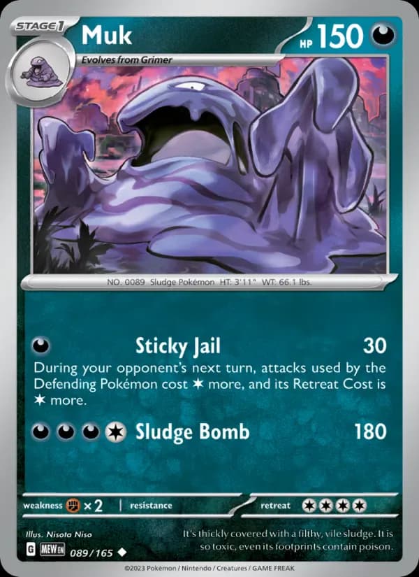 Muk 089/165 from Pokemon 151