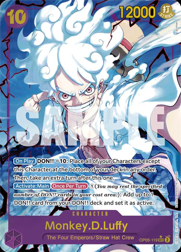 Monkey.D.Luffy OP05-119 Official alternate printing 4