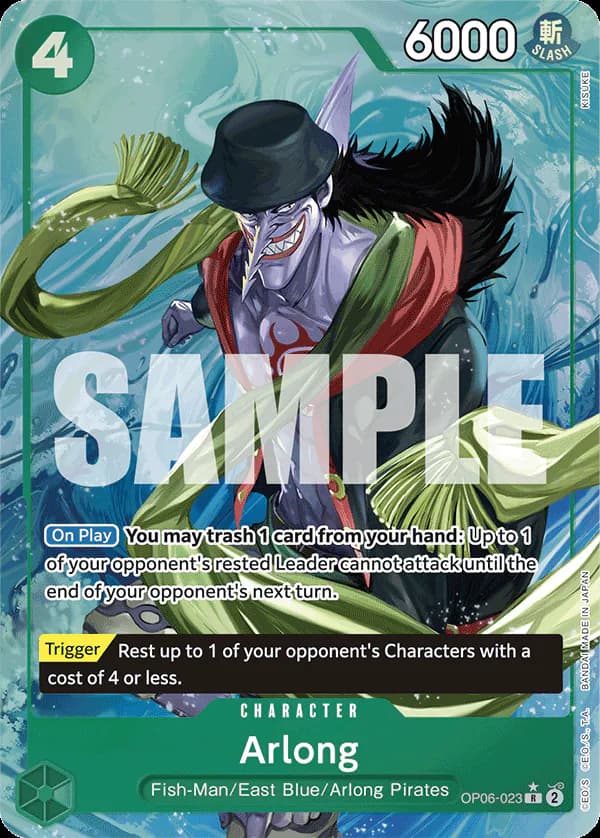 Arlong OP06-023 Official alternate printing 4