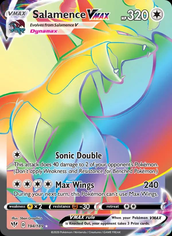 Salamence VMAX 194/189 from Darkness Ablaze